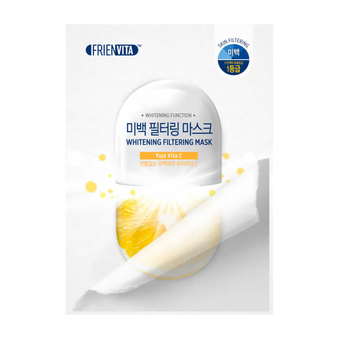 

Тканевая маска Frienvita Whitening Filtering Mask, Осветляющая маска-фильтр для лица с экстрактом цитрусового растения Юдзу