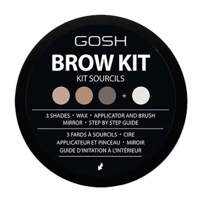 

Тени для бровей Gosh Brow Kit, Палетка из 3 оттенков теней для подчеркивания формы бровей