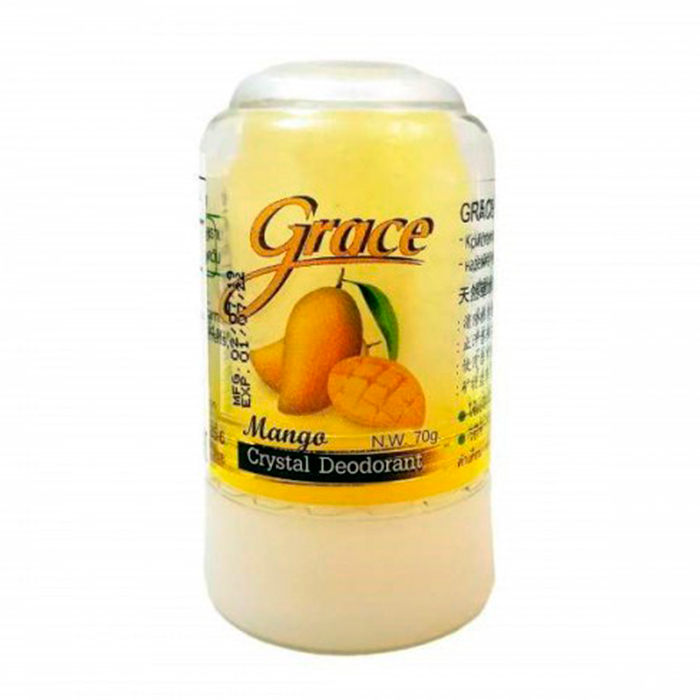 

Дезодорант стик Grace Crystal Deodorant - Mango, Минеральный дезодорант-кристалл с ароматом спелого манго
