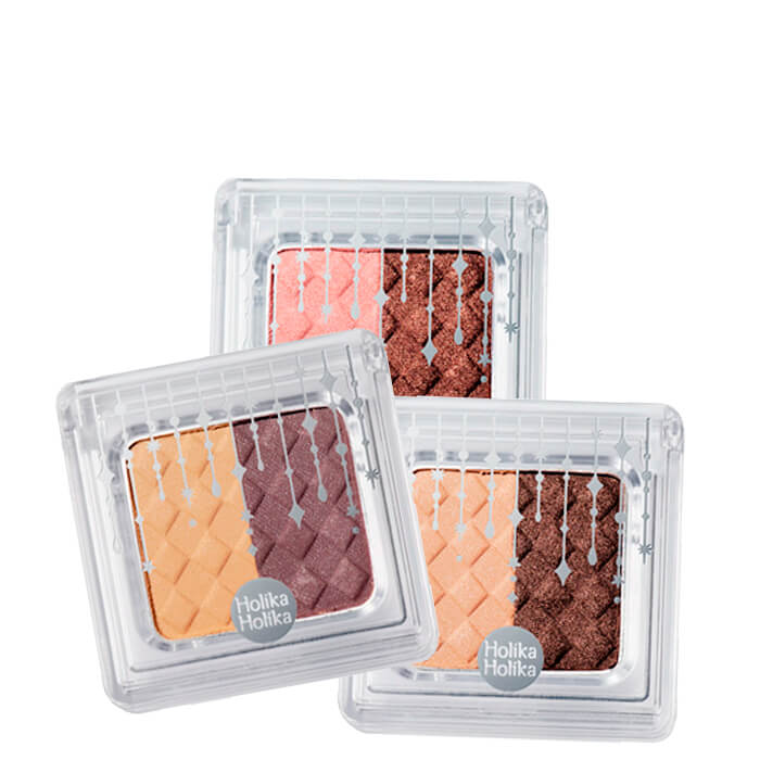 

Тени для век Holika Holika Jewel-light Two Colors Eyes, Стойкие двухцветные тени для век с мерцающими жумчужными частицами