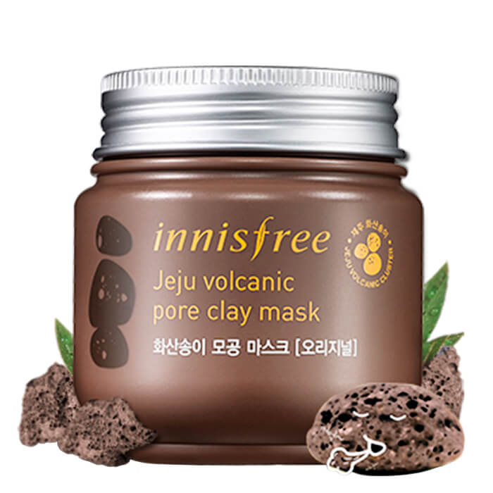 

Глиняная маска Innisfree Jeju Volcanic Pore Clay Mask, Очищающая глиняная маска для лица с вулканическим пеплом