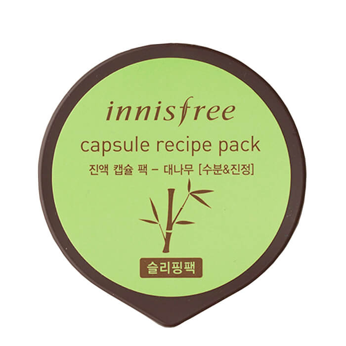 

Ночная маска Innisfree Capsule Recipe Sleeping Pack - Bamboo, Смягчающая ночная маска для лица с экстрактом сока бамбука