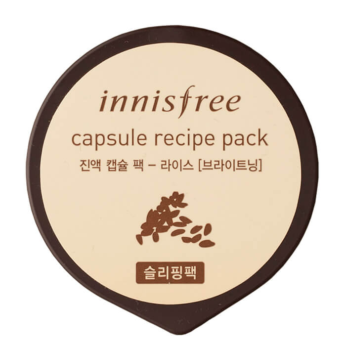 

Ночная маска Innisfree Capsule Recipe Pack - Rice, Капсульная ночная маска для лица с рисовым экстрактом