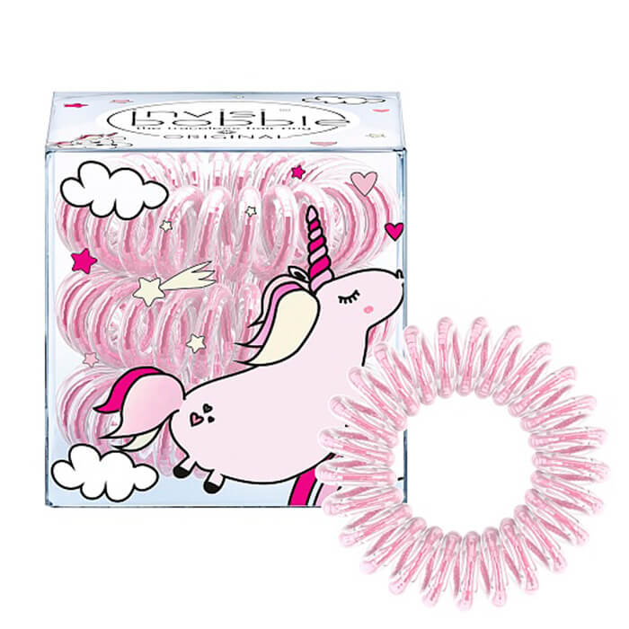 

Резинка-браслет для волос Invisibobble Original - Unicorn Elly, Розовая резинка-браслет для волос из искусственной смолы
