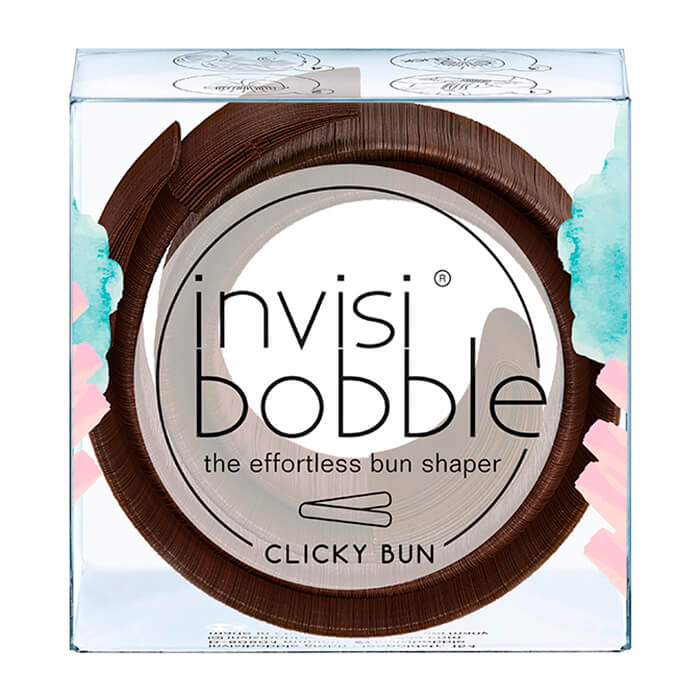 

Заколка для волос Invisibobble Clicky Bun - Pretzel Brown, Комфортная заколка для быстрого создания пучков волос