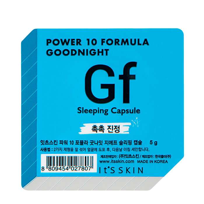 

Ночная маска-капсула It's Skin Power 10 Formula Goodnight Gf Sleeping Capsule, Увлажняющая концентрированная кремово-желейная ночная маска