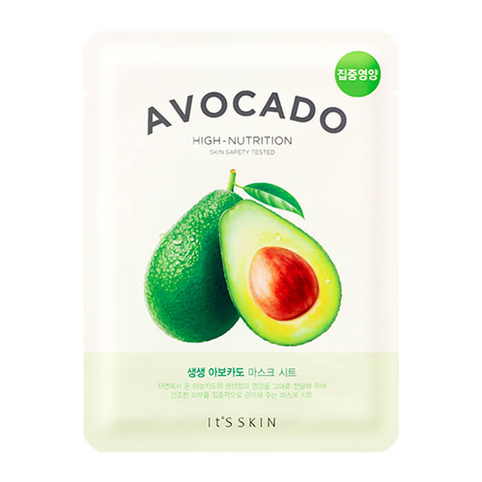 

Тканевая маска It's Skin The Fresh Avocado Mask Sheet, Смягчающая тканевая маска для лица с экстрактом авакадо