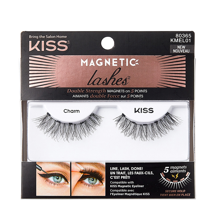 

Накладные ресницы Kiss Charm / Magnetic Eyeliner Lash (KMEL01), Накладные ресницы на магнитном основании для дополнительного объема и длины ресниц