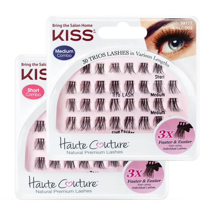

Накладные ресницы-пучки Kiss Haute Couture Trio Lashes, Цвет KHLC01GT (длина короткая/очень короткая), Накладные пучки для создания естественного и привлекательного взгляда, Цвет KHLC01GT (длина короткая/очень короткая)