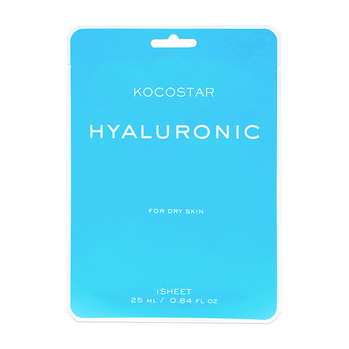 

Тканевая маска Kocostar Hyaluronic Mask, Увлажняющая тканевая маска для кожи лица на основе 6 видов гиалуроновой кислоты