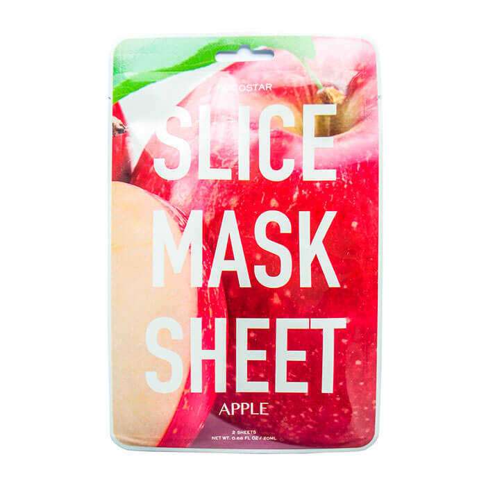 

Тканевая маска Kocostar Slice Mask Sheet - Apple, Оригинальная слайс-маска для лица с экстрактом яблока