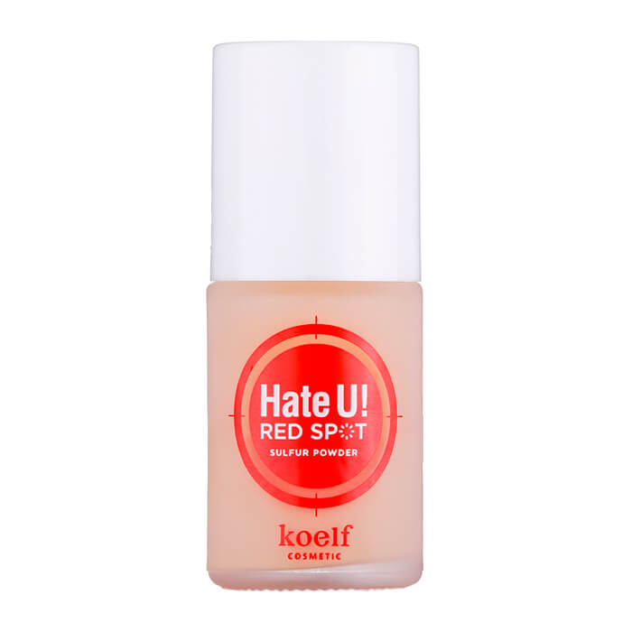 

Средство от прыщей Koelf Hate U! Red Spot Sulfur Powder, Лечащее и маскирующее средство от прыщей с серой