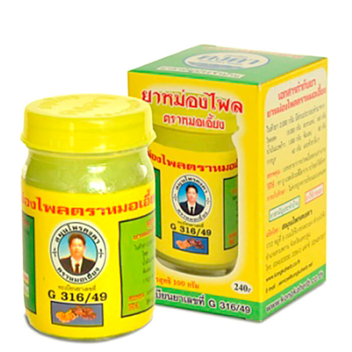 

Бальзам для тела Kongka Balm Phlai (100 г), Лечебный согревающий бальзам с экстрактом горного имбиря