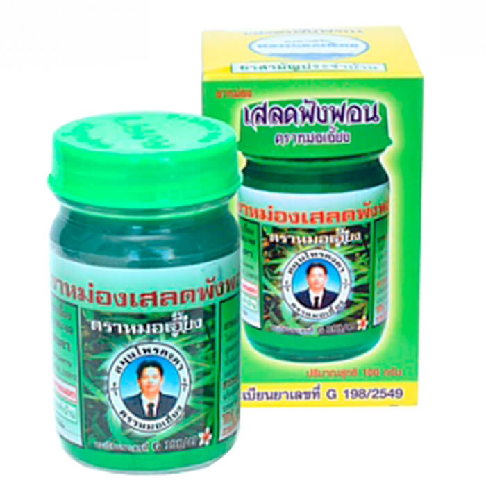 

Бальзам для тела Kongka Balm Salet Phangphon (100 г), Натуральный охлаждающий бальзам с экстрактом клинакантуса поникающего