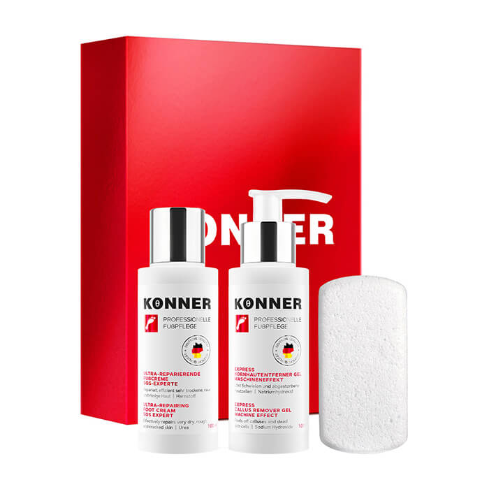 

Набор для педикюра Konner Professional Pedicure Set Emergency Help, Набор для профессионального экспресс-педикюра против огрубевшей кожи и натоптышей