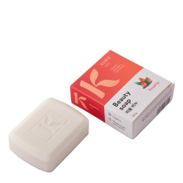 

Мыло для лица и тела Korie Beauty Soap - Rosehip, Мыло для очищения лица и тела с шиповником