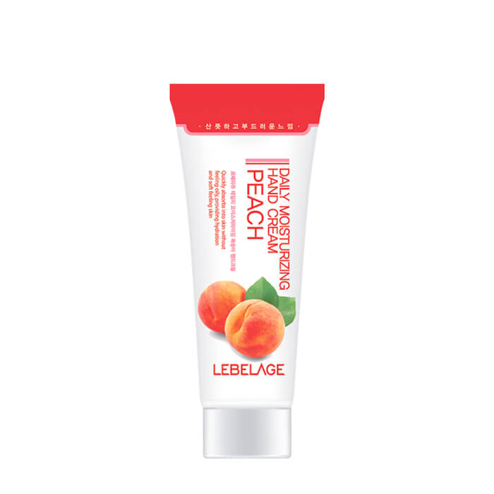 

Крем для рук Lebelage Daily Moisturizing Peach Hand Cream, Ежедневный крем для питания и увлажнения кожи рук с экстрактом персика