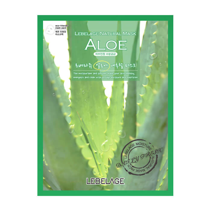 

Тканевая маска Lebelage Aloe Natural Mask, Тканевая маска для увлажнения лица с экстрактом алоэ вера