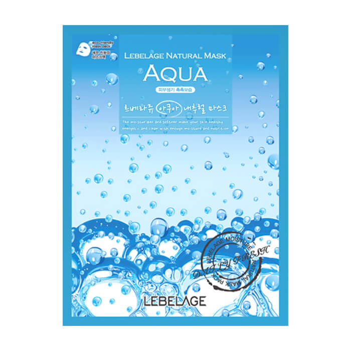 

Тканевая маска Lebelage Aqua Natural Mask, Тканевая маска для увлажнения и тонизирования кожи лица с морской водой
