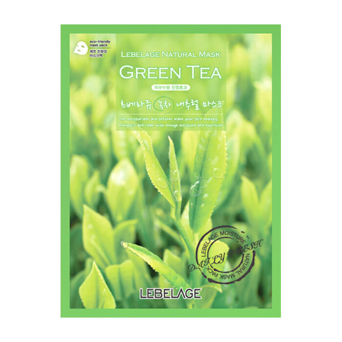 

Тканевая маска Lebelage Green Tea Natural Mask, Антиоксидантная тканевая маска для лица с экстрактом зеленого чая