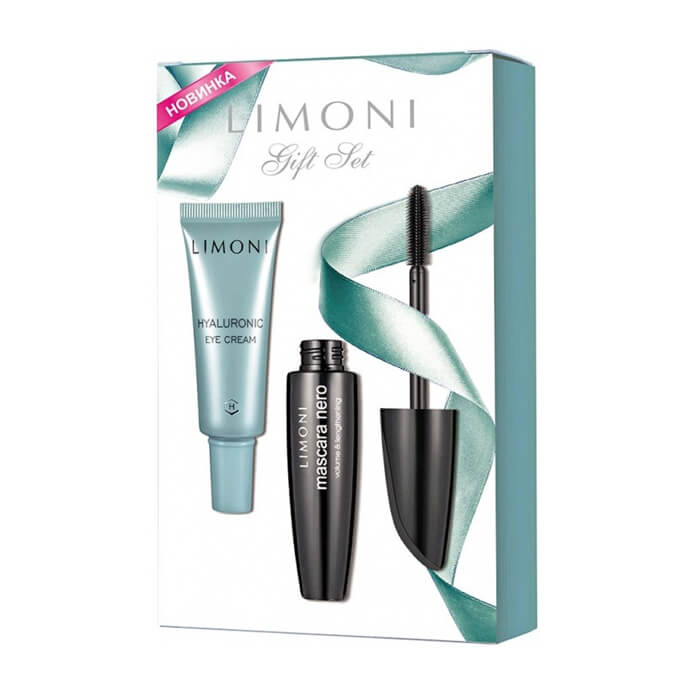 

Набор Limoni Gift Set (Тушь Mascara Nero и Крем для век), Крем для век с гиалуроновой кислотой и тушь для удлинения ресниц