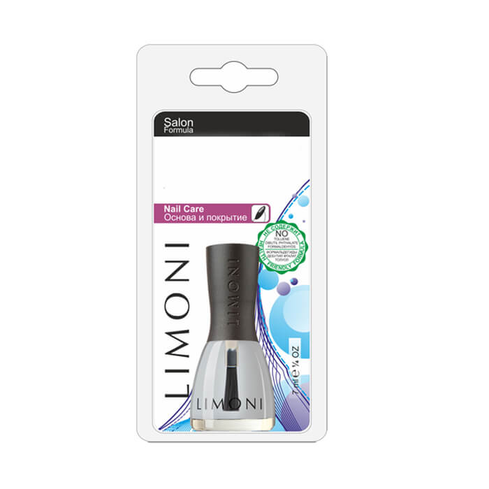 

Основа и покрытие для ногтей Limoni Gloss & Dry, Средство для сушки лака ногтей и стойкости маникюра