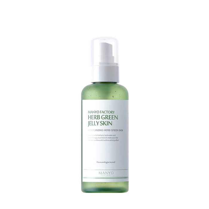 

Тонер для лица Manyo Factory Herb Green Jelly Skin, Тонер-желе для сухой раздраженной кожи лица с натуральным травяным комплексом