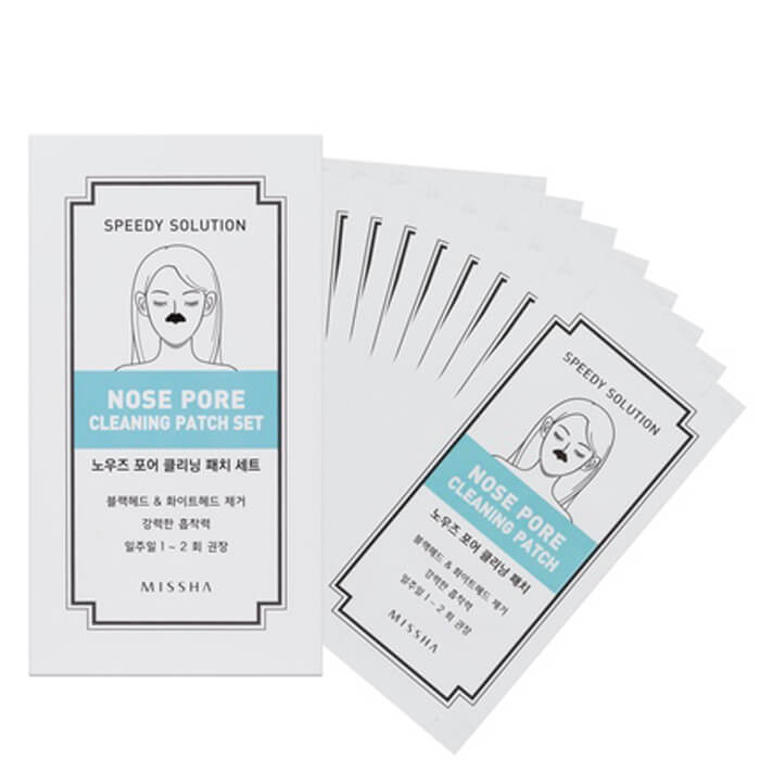 

Набор патчей для носа Missha Speedy Solution Nose Pore Cleaning Patch Set, Набор патчей для очищения пор и черных точек на носу (8 шт)
