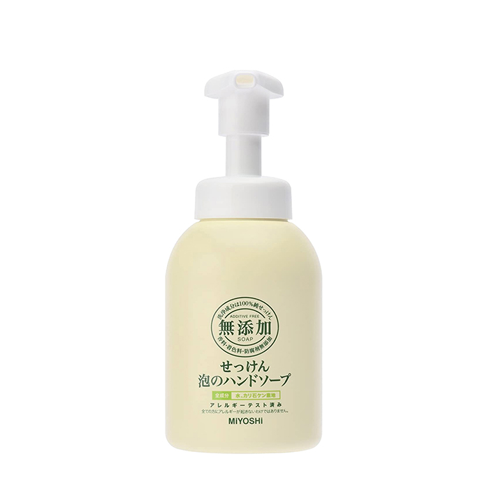 

Жидкое мыло для рук Miyoshi Additive Free Bubble Hand Soap, Пенящееся жидкое мыло для кожи рук на основе натуральных компонентов