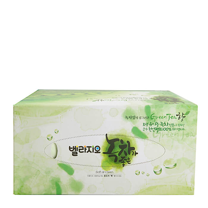 

Салфетки для лица Monalisa Bellagio Green Tea Facial Tissue 210 шт, Очищающие двухслойные салфетки для лица с зелёным чаем