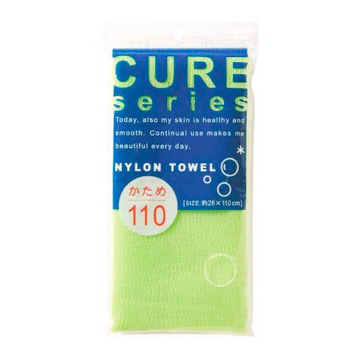 

Мочалка для душа ОН:Е Cure Nylon Towel Regular (Green), Жесткая мочалка для душа из 100% ультратонкого нейлона