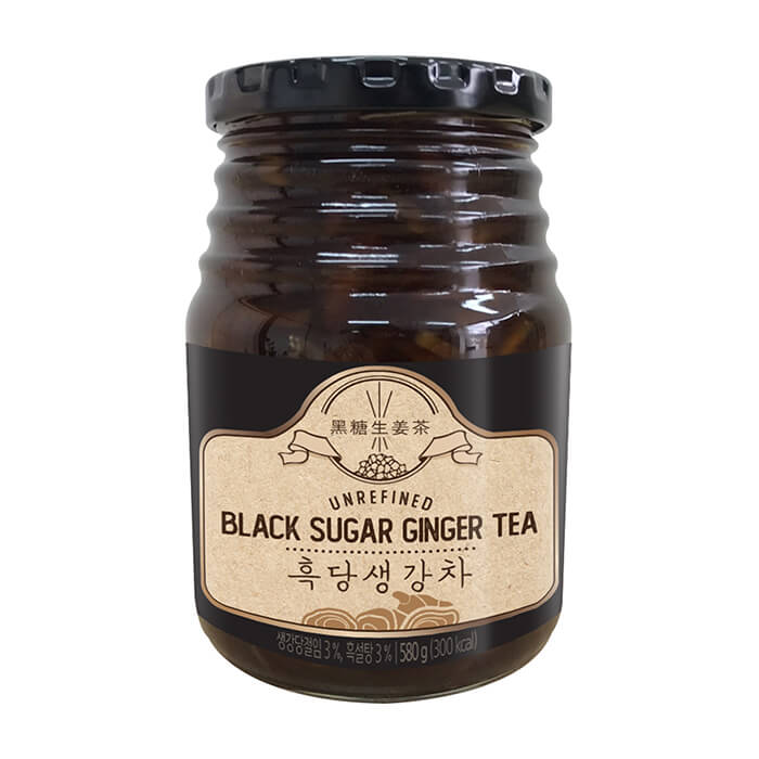 

Имбирь с чёрным сахаром Da Jung Damizle Black Sugar Ginger Tea, Джем из имбиря с чёрным сахаром для приготовления горячих и холодных напитков