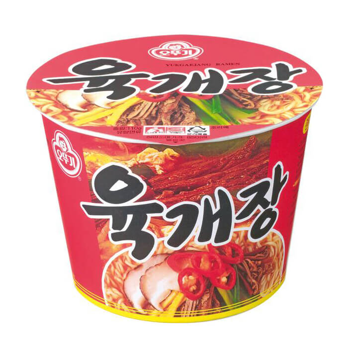 

Лапша быстрого приготовления Ottogi Yukgaejang Ramen, Сублимированная лапша быстрого приготовления с традиционным корейским соусом Юкгеджан