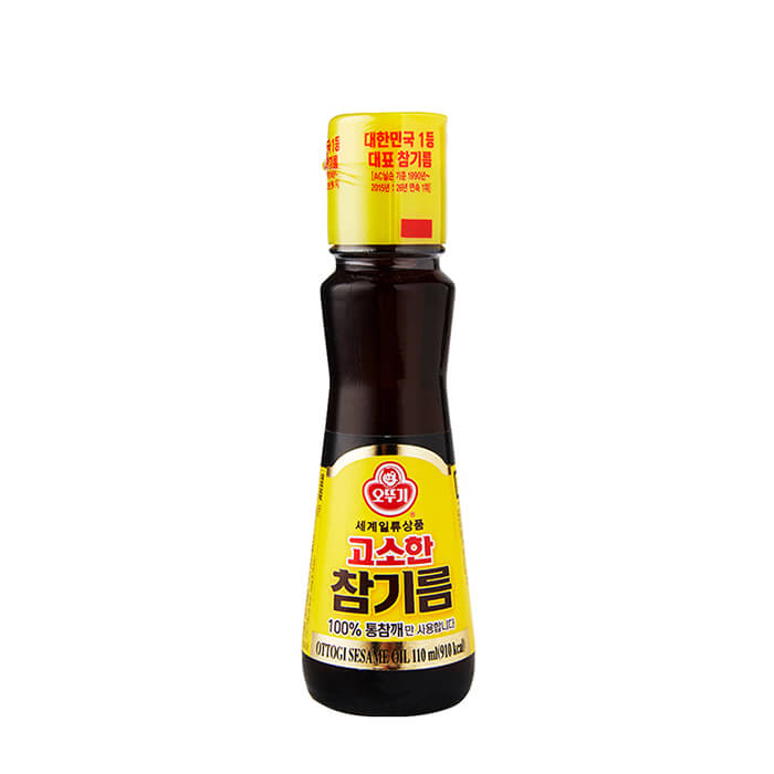 

Масло кунжутное Ottogi Sesame Oil (110 мл), Масло кунжутное нерафинированное для заправки овощных салатов и мясных блюд