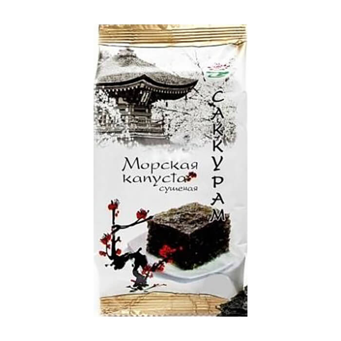 

Морская капуста Jin Yang Sakkuram (15 г), Тонкие хрустящие пластинки сушеной морской капусты в кунжутном масле