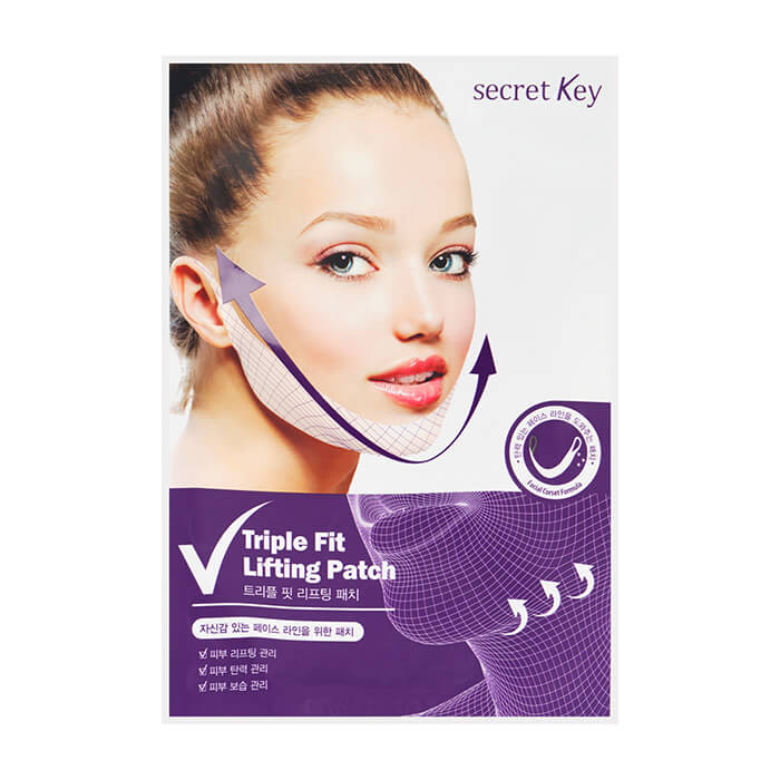 

Маска-патч для лица Secret Key Triple Fit Lifting Patch, Маска-патч для коррекции овала лица с лифтинг-эффектом
