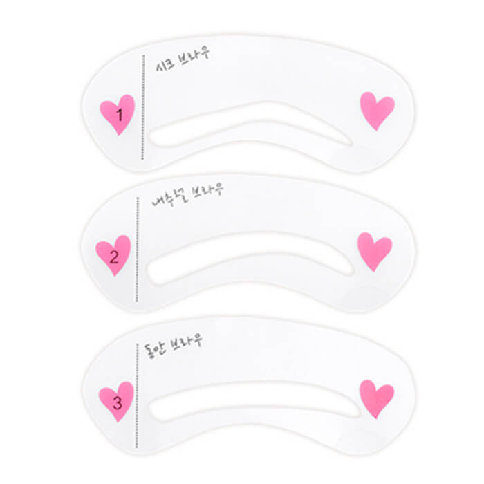 

Трафареты для бровей Secret Key Self Drawing Brow Guide, Набор силиконовых трафаретов для макияжа бровей