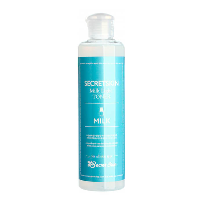 

Тонер для лица Secret Skin Milk Light Toner, Тонер для лица с экстрактом молочных протеинов