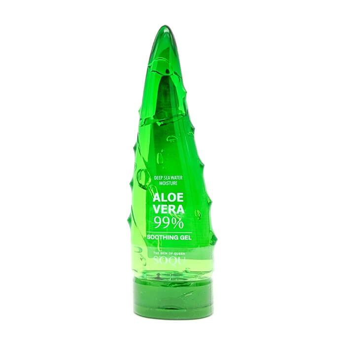 

Гель с алоэ SOQU Aloe Vera 99% Soothing Gel, Универсальный гель для кожи лица и тела с экстрактом алоэ вера и океанической водой