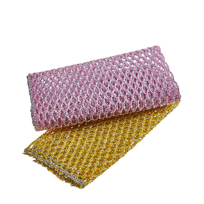 

Скруббер для посуды Sungbo Cleamy Shiny Mesh Scrubber (2 шт.), Компактный скруббер из полипропилена для мытья посуды