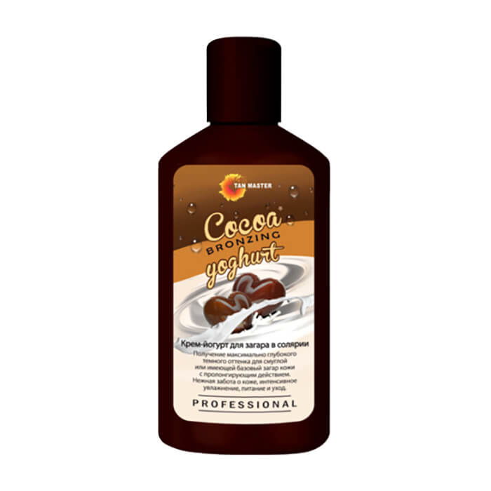

Крем для загара в солярии Tan Master Cocoa Bronzing Yoghurt (120 мл), Крем для получения глубокого оттенка загара в солярии с ароматом кокоса