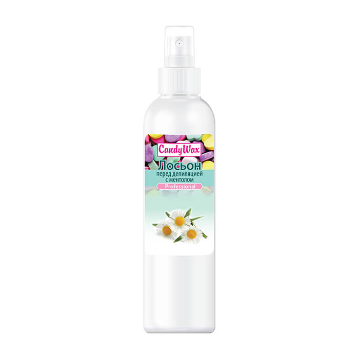 

Лосьон перед депиляцией Tan Master Candy Wax Lotion, Лосьон с ментолом для подготовки кожи тела к процедуре удаления волос
