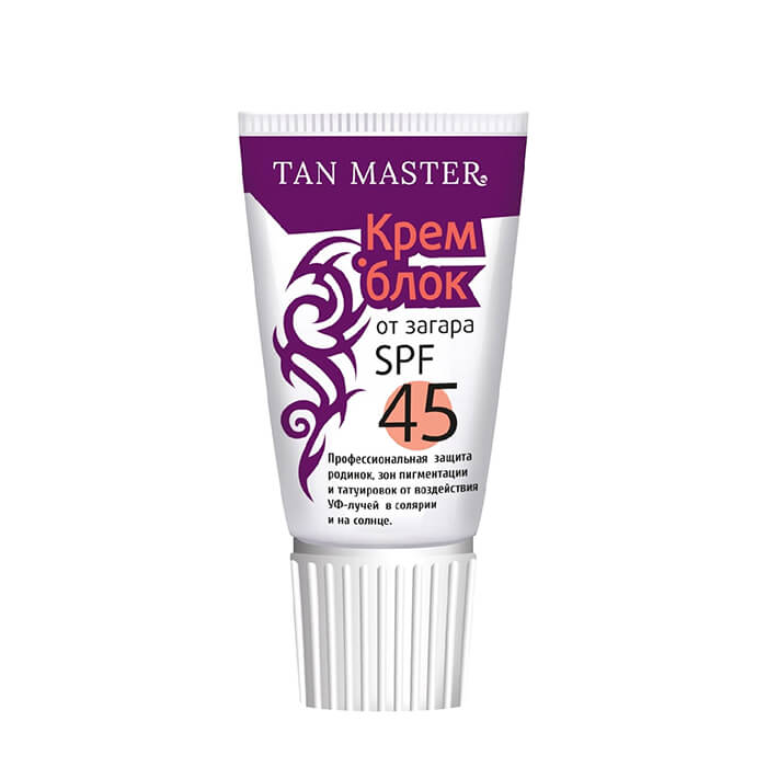 

Солнцезащитный крем для тела Tan Master Sun Block Cream, Крем для блокировки действия УФ-лучей на особо чувствительных участках кожи тела