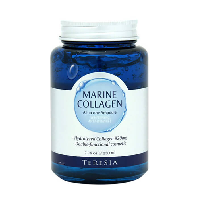 

Сыворотка для лица Teresia Marine Collagen All in one Ampoule, Мультифункциональная антивозрастная ампульная сыворотка с коллагеном и экстрактом водорослей