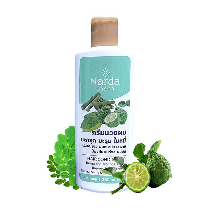 

Кондиционер для волос Narda Hair Conditioner - Bergamot, Moringa, Litsea, Балансирующий кондиционер для укрепления и ускорения роста волос