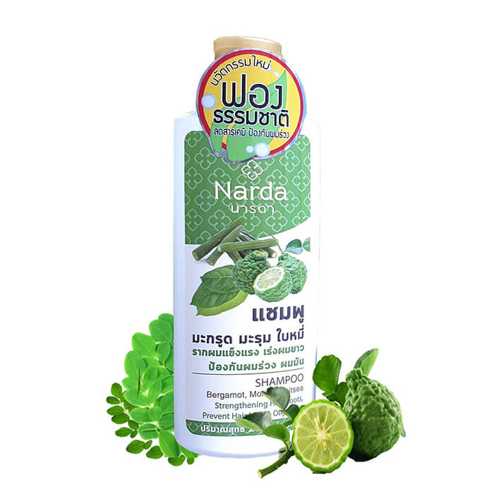 

Шампунь для волос Narda Shampoo - Bergamot, Moringa, Litsea, Балансирующий шампунь для укрепления и ускорения роста волос