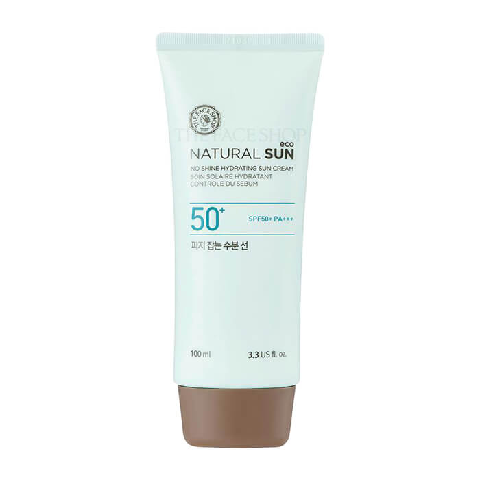 

Солнцезащитный крем The Face Shop Natural Sun Eco No Shine Hydrating Sun Cream (100 мл), Увлажняющий солнцезащитный крем с лёгкой текстурой