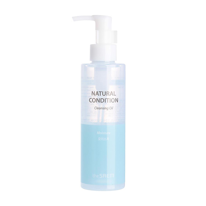 

Гидрофильное масло The Saem Natural Condition Cleansing Oil - Moisture, Увлажняющее гидрофильное масло с экстрактом семян зелёного чая