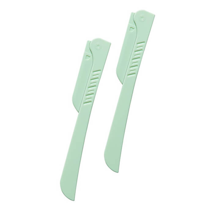 

Бритва для бровей The Saem Eyebrow Trimmer (2 шт), Раскладная бритва-корректор для бровей с острым лезвием