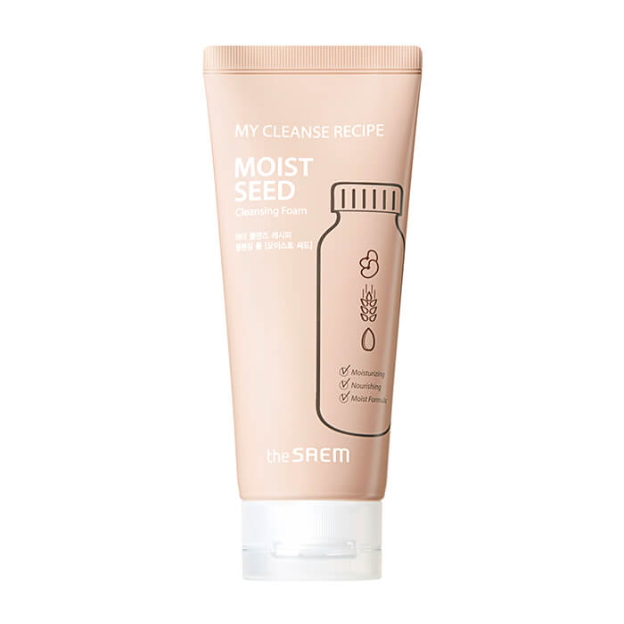 

Очищающая пенка The Saem My Cleanse Recipe Cleansing Foam - Moist Seed, Увлажняющая пенка для умывания лица с экстрактами зерновых культур